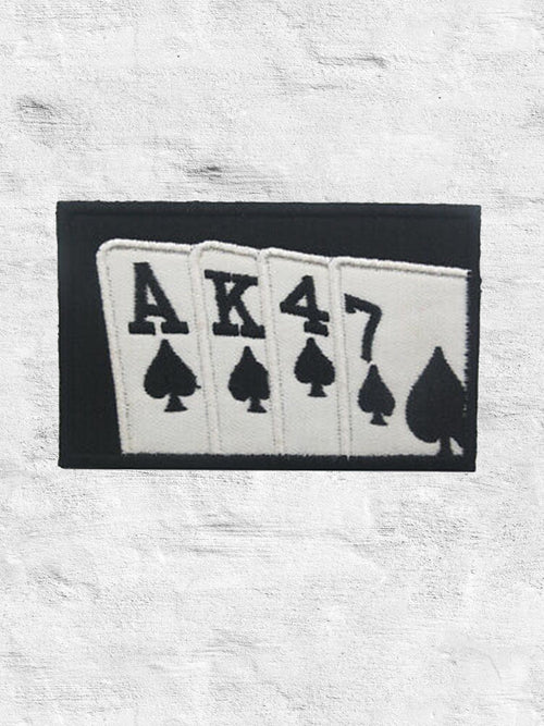 AK-47 Poker Cards Morale Patch Faktory 47