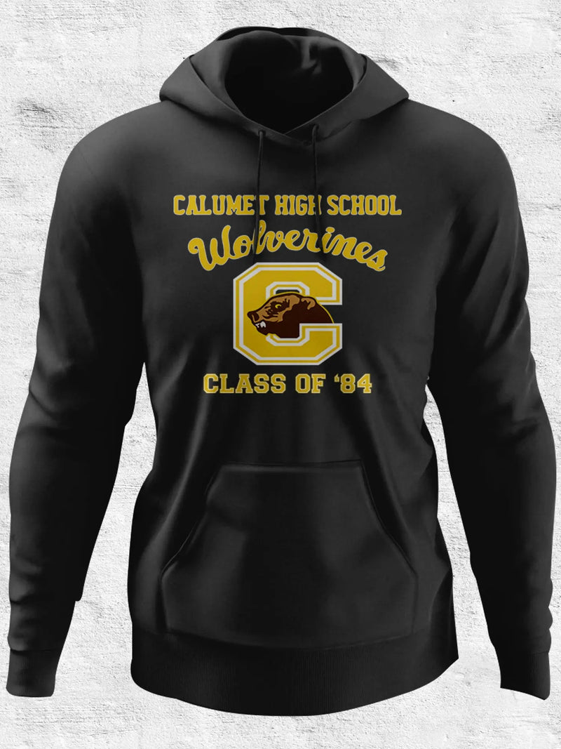 Calumet High School Wolverines Class of '84 - Hoodie Faktory 47