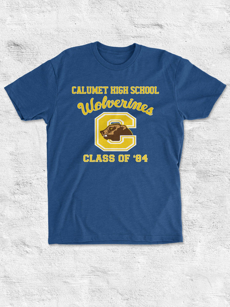 Red Dawn Movie Calumet High School Wolverines Shirt