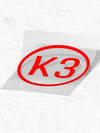 German K3 Factory Window Decal Faktory 47